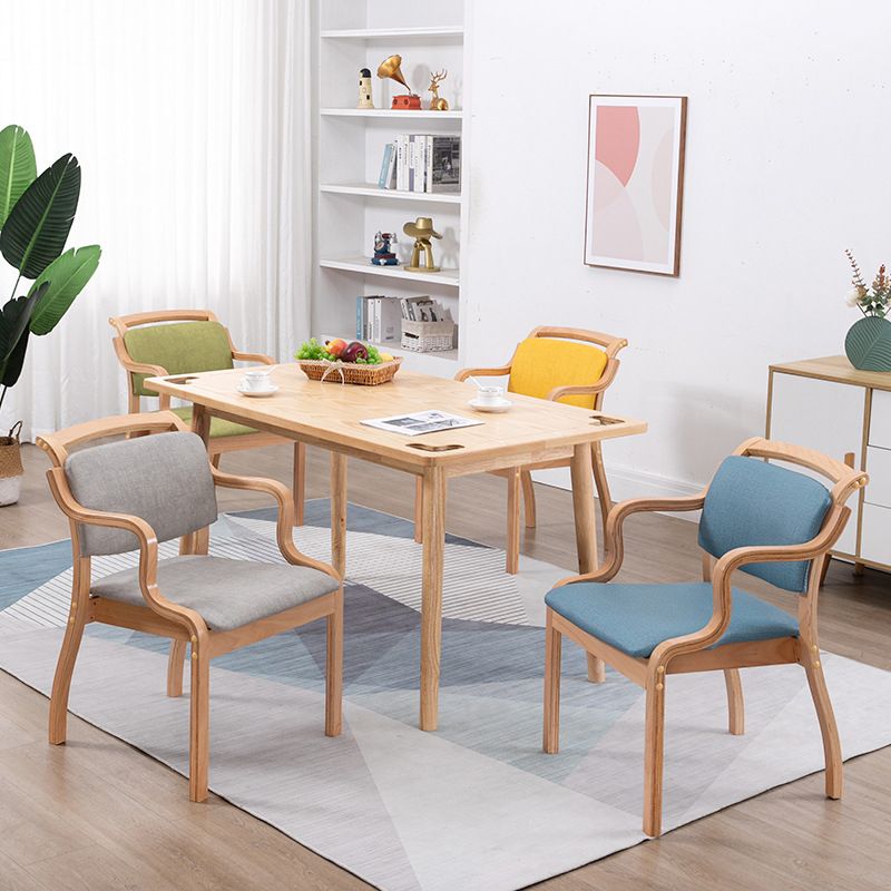Modern Style Wood Indoor-Outdoor Chair Open Back Dining Side Chairs Sets Clearhalo ' kitchen&dining_furn' 'Dining Chairs' 'Dining Tables & Seating' 'dining_chair' 'furn' 'furn_dining_chair' 'Furniture' 'furniture_dining_chair' 'Kitchen & Dining Furniture' 'kitchen' 1200x1200_bead8233-61a9-4881-b853-7a9acc481a65