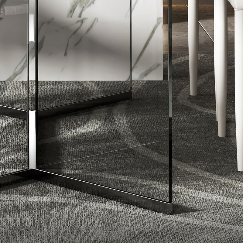 Modern 1/4/7 Pieces Dining Set Sintered Stone Dining Table Set for Home Clearhalo 'Dining Room Sets' 'Dining Tables & Seating' 'dining_room_set' 'furn' 'furn_dining_room_set' 'Furniture' 'furniture_dining_room_set' 'Kitchen & Dining Furniture' 1200x1200_bead9a42-bf61-4124-8f07-4033c6f69f2d