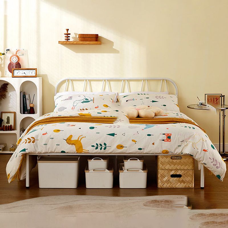 Lit standard Glam Standard Metal Open-Frame avec des jambes en or personnalisées