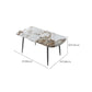 Contemporary Stone Dining Table Kitchen Dinner Table with 4-foot Clearhalo 'Dining Tables & Seating' 'Dining Tables' 'dining_table' 'furn' 'furn_dining_table' 'Furniture' 'Kitchen & Dining Furniture' 1200x1200_beadb0bf-291e-4a0a-a796-dfd57b695c71