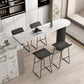 Kitchen Stone Top Counter Table Metal Base 42-inch Height Modern Bar Table Clearhalo 'Bar Furniture' 'Bar Tables' 'bar_tables' 'furn' 'furn_bar_tables' 'Furniture' 'furniture_bar_tables' 'Kitchen & Dining Furniture' 1200x1200_beadddc7-510c-49a1-8f19-abb4f9b3137b