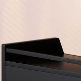 Modern Style Bookshelf Metal Closed Back Bookcase with Door for Home Office Clearhalo 'Bookcases' 'furn' 'furn_bookcases' 'Furniture' 'Office Furniture' 1200x1200_beae69e4-d57b-4c28-a864-e8350a38df6a