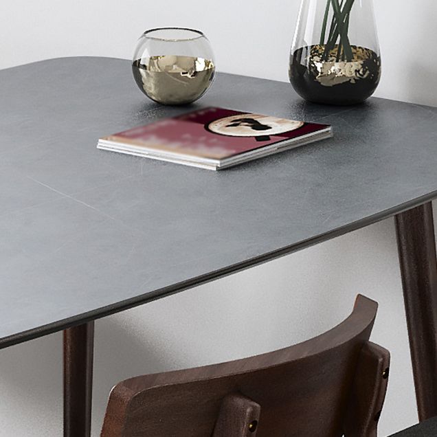 Medieval Modern Rectangle Table Sintered Stone Top Table with Wooden Base and 4 Legs Clearhalo ' dining_table' 'Dining Tables & Seating' 'Dining Tables' 'furn' 'furn_dining_table' 'Furniture' 'furniture_dining_table' 'Kitchen & Dining Furniture' 'kitchen&dining_furn' 'kitchen' 'kitchen_dining_table' 1200x1200_beaec098-9869-4ddf-9320-bb55d9865e1a