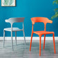 Glam Plastic Side Chair Matte Finish Open Back Dining Chair for Dinning Room Clearhalo ' kitchen&dining_furn' 'Dining Chairs' 'Dining Tables & Seating' 'dining_chair' 'furn' 'furn_dining_chair' 'Furniture' 'furniture_dining_chair' 'Kitchen & Dining Furniture' 'kitchen' 1200x1200_beaf7c12-28e8-4e05-bc86-c0d4e540f3fd