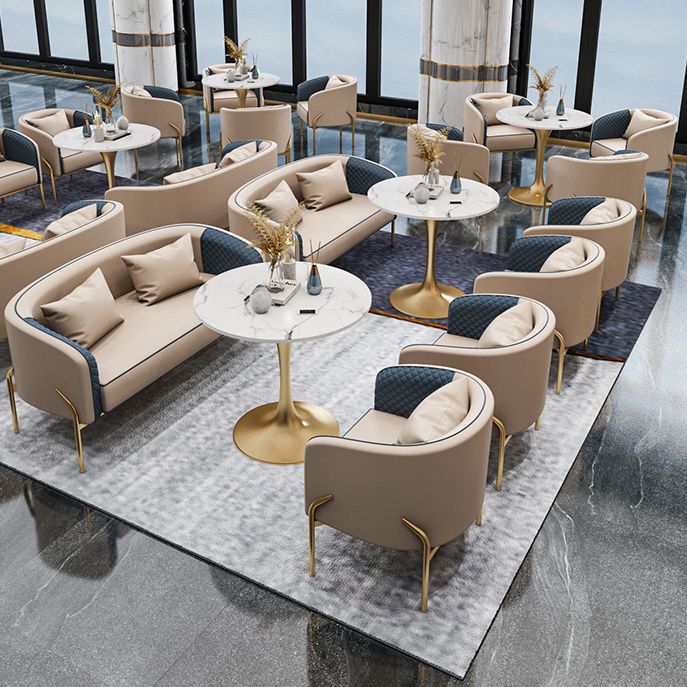 Round Tulip Base Dinette Table Traditional Luxury Stone Dining Room Collection Clearhalo ' dining_table' 'Dining Tables & Seating' 'Dining Tables' 'furn' 'furn_dining_table' 'Furniture' 'furniture_dining_table' 'Kitchen & Dining Furniture' 'kitchen&dining_furn' 'kitchen' 'kitchen_dining_table' 1200x1200_beb15c5b-743b-4fbb-a642-43fffa4f6a1b