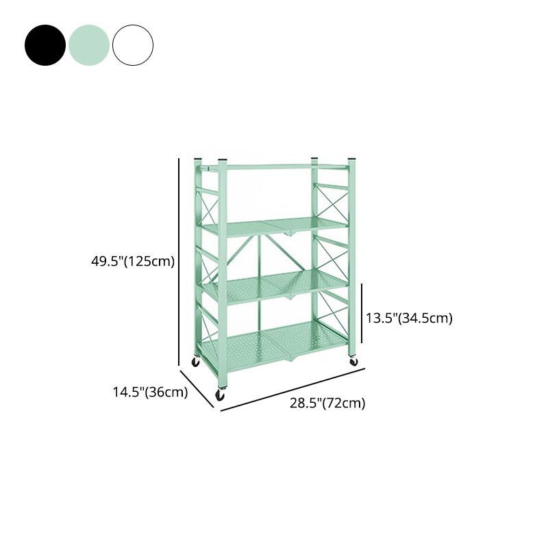 Industrial Geometric Bookcase Metal Open Back Bookcase with Wheels Clearhalo 'Bookcases' 'furn' 'furn_bookcases' 'Furniture' 'furniture_bookcases' 'Office Furniture' 1200x1200_beb205be-6ff6-42e2-aa0e-a413053e8763