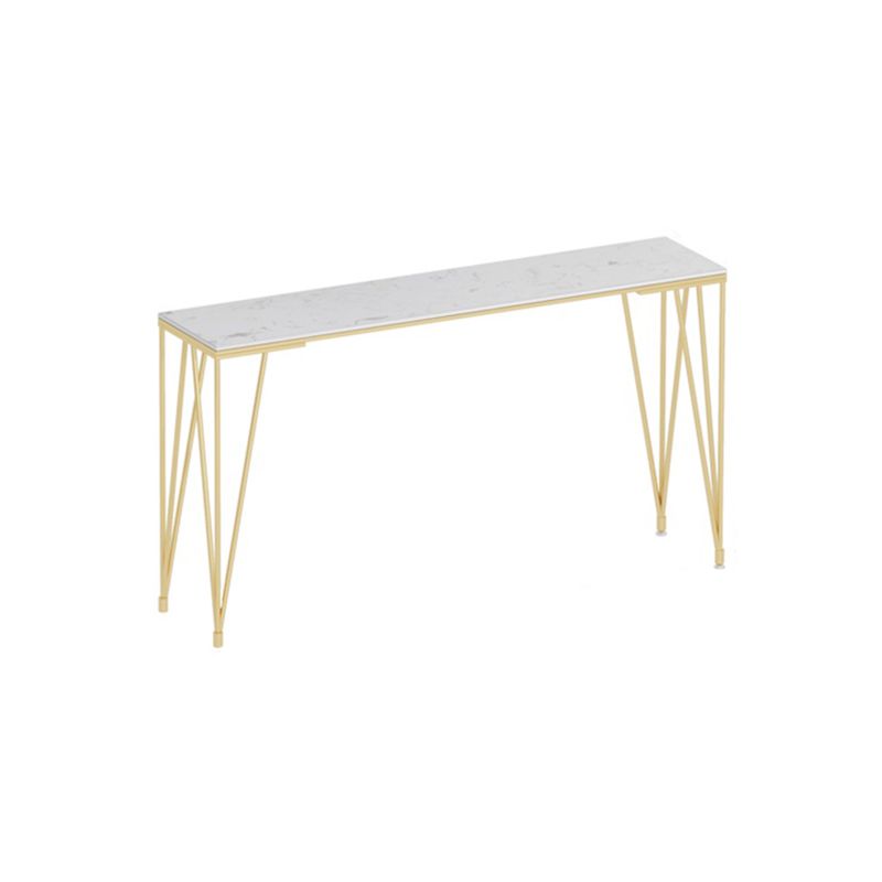 White and Black Glam Style Bar Table in Gold Metal Foot and Marble Milk Tea Shop Table Clearhalo 'Bar Furniture' 'Bar Tables' 'bar_tables' 'furn' 'furn_bar_tables' 'Furniture' 'furniture_bar_tables' 'Kitchen & Dining Furniture' 'kitchen&dining_furn' 'kitchen' 1200x1200_beb22a40-2e44-4876-a074-84aa3632bde6