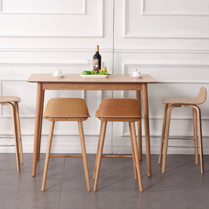 Contemporary Indoor Solid Wood Bar Stool Low Back Armless Stool Clearhalo 'Bar Furniture' 'Bar Stools' 'bar_stools' 'furn' 'furn_bar_stools' 'Furniture' 'Kitchen & Dining Furniture' 1200x1200_beb47ee3-6e4e-4b39-9431-8094e1ec19ed