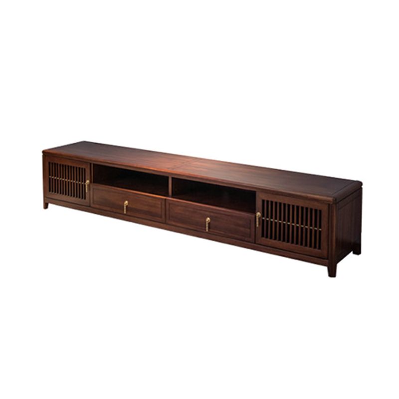 Wood Media Console Open Storage Contemporary TV Console with Doors Clearhalo 'furn' 'furn_tv_stands_entertainment_centers' 'Furniture' 'Living Room Furniture' 'TV Stands & Entertainment Centers' 'TV Stands & Media Storage Furniture' 'tv_stands_entertainment_centers' 1200x1200_beb4be1e-6a3c-4fd1-93b3-f744c98f023e