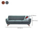 Contemporary Tuxedo Arm Sofa Slipcovered Settee for Living Room