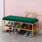 Modern Metal Entryway Bench Cushioned Rectangle Shoe Storage Seating Bench Clearhalo 'Benches' 'Chairs & Seating' 'furn' 'furn_benches' 'Furniture' 'Living Room Furniture' 1200x1200_beb9a844-dc3a-4b89-97d3-6b06cd3f6d46