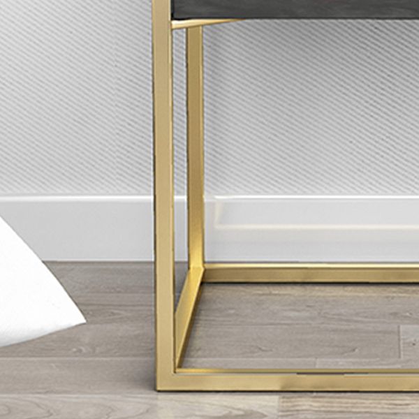 Accento di pietra comodino comodino contemporaneo mobile per camera da letto