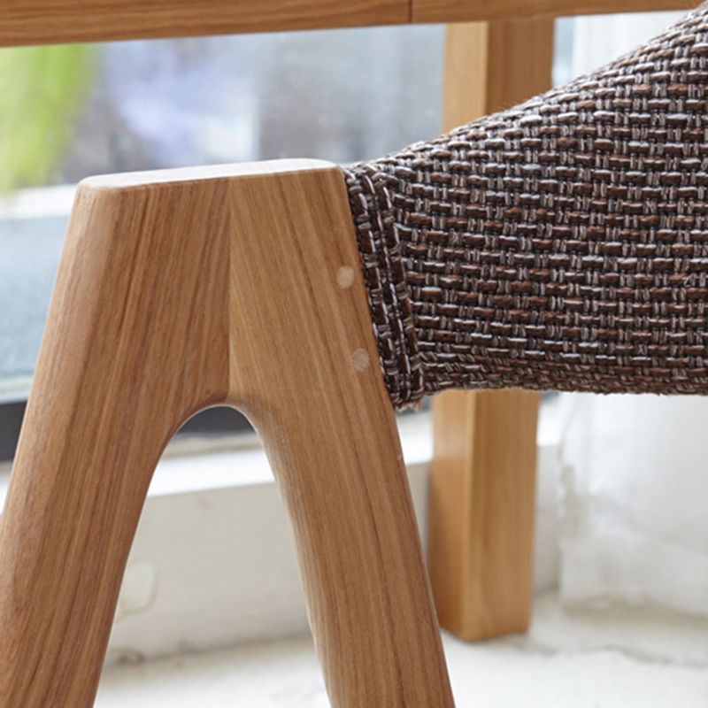 Modern Style Wood Dining Room Chair Open Back Dining Side Chair for Home Use Clearhalo ' kitchen&dining_furn' 'Dining Chairs' 'Dining Tables & Seating' 'dining_chair' 'Furniture' 'furniture_dining_chair' 'Kitchen & Dining Furniture' 'kitchen' 1200x1200_bebb0b79-8ea7-4e48-bfe6-77234c160721