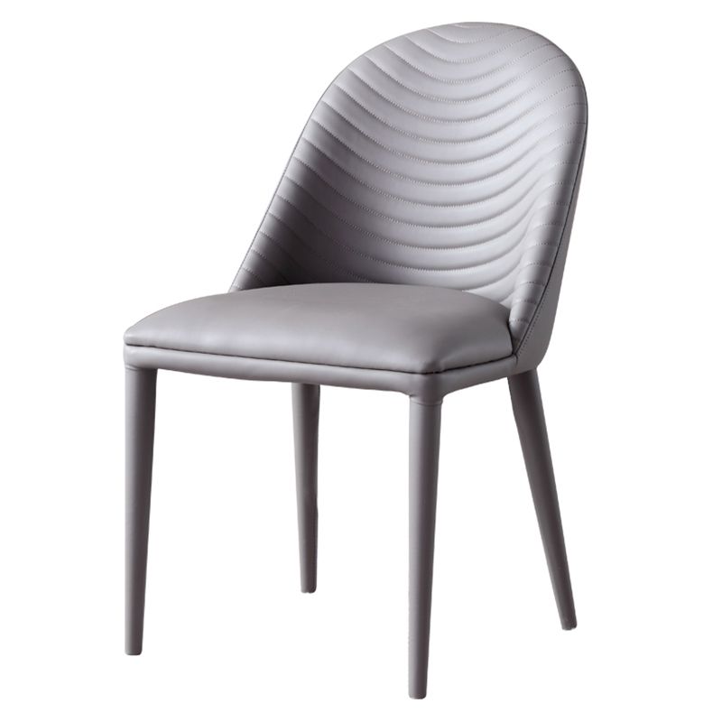 Faux Leather Armless Dining Chairs Upholstered Dining Room Chair Clearhalo 'Dining Chairs' 'Dining Tables & Seating' 'dining_chair' 'furn' 'furn_dining_chair' 'Furniture' 'Kitchen & Dining Furniture' 1200x1200_bebb1770-a60c-4ac9-a423-03d8afafc288