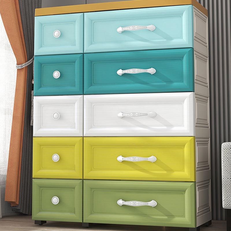 Armoire de rangement de 10 tirages armoire en plastique contemporain armoire