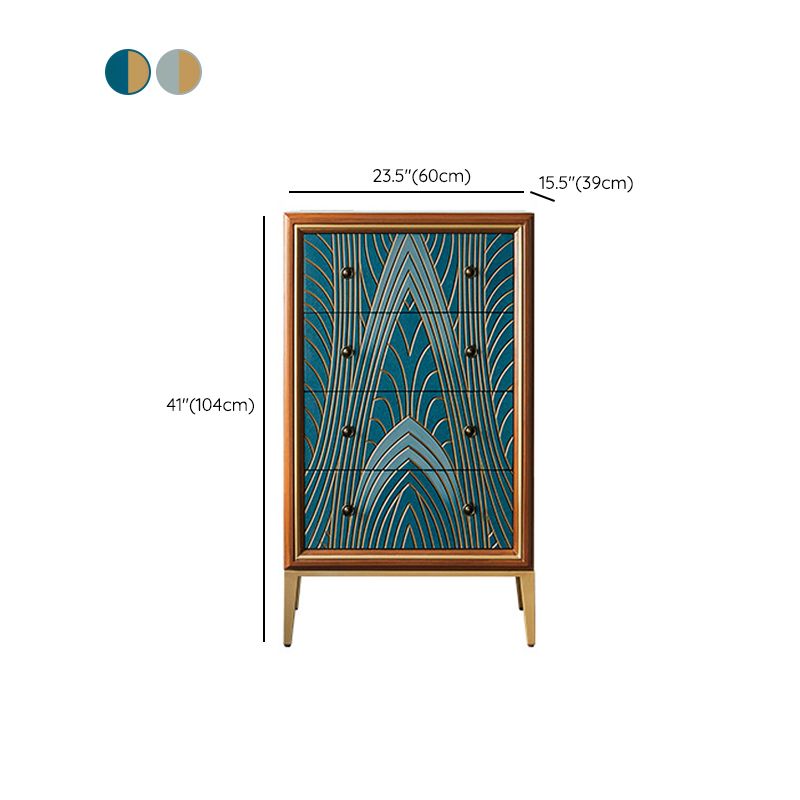 Klassiek Glam opbergkist massief houten dressoir, 15,21 inch breed