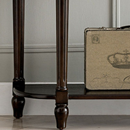Tavolo di divano console mezzaluna moderna di metà secolo Tavolo di accento per console in legno per Hall