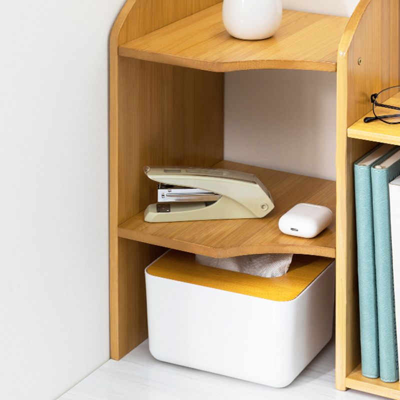 Moderne stijl Open Back Bookshelf Bamboo boekenkast met planken