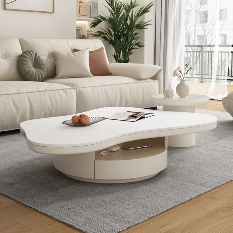 Slate Top Coffee Table Abstract Coffee Cocktail Table with Storage Drawers Clearhalo 'Coffee & Accent Tables' 'Coffee Tables' 'coffee_tables' 'furn' 'furn_coffee_tables' 'Furniture' 'Living Room Furniture' 1200x1200_bec2d578-8606-4523-b2d1-57d4313d1a10