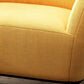 Accent contemporain Chaise d'accent mélange de coton moderne avec oreiller