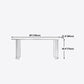 White Stone Dining Table Contemporary Dining Table with Sled Base Clearhalo 'Dining Tables & Seating' 'Dining Tables' 'dining_table' 'furn' 'furn_dining_table' 'Furniture' 'furniture_dining_table' 'Kitchen & Dining Furniture' 'kitchen' 'kitchen_dining_table' 1200x1200_bec5b6a8-c7d9-4175-88f6-388c99fa890f