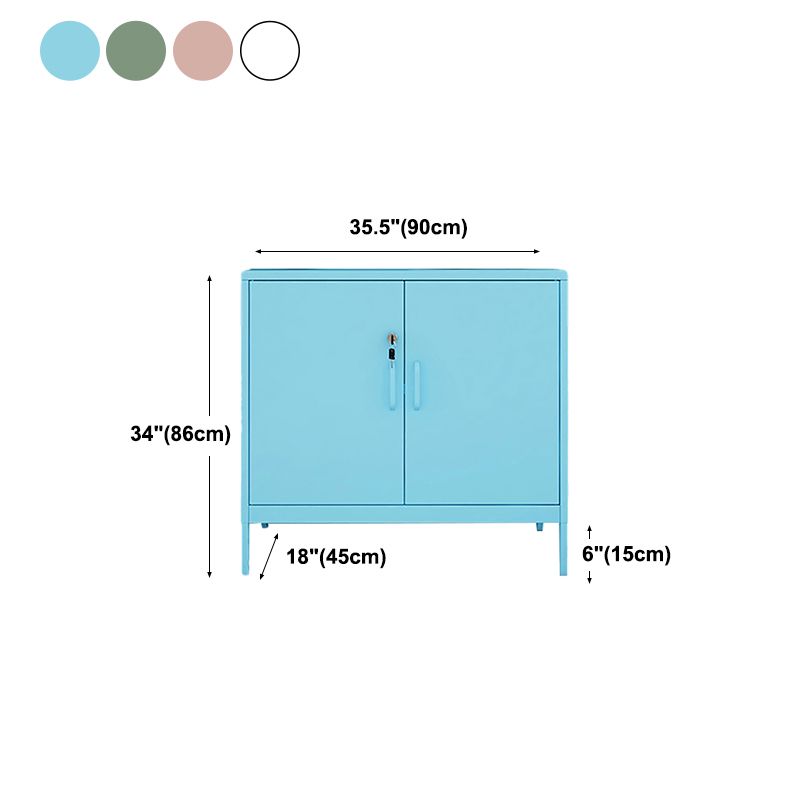 Iron Kitchen Sideboard Cabinet Modern Server Cabinet with Storage Clearhalo 'buffet_sideboard' 'Buffets & Sideboards' 'furn' 'furn_buffet_sideboard' 'Furniture' 'furniture_buffet_sideboard' 'Kitchen & Dining Furniture' 1200x1200_bec5ff95-17b5-4812-bf0c-0630c98b7e03