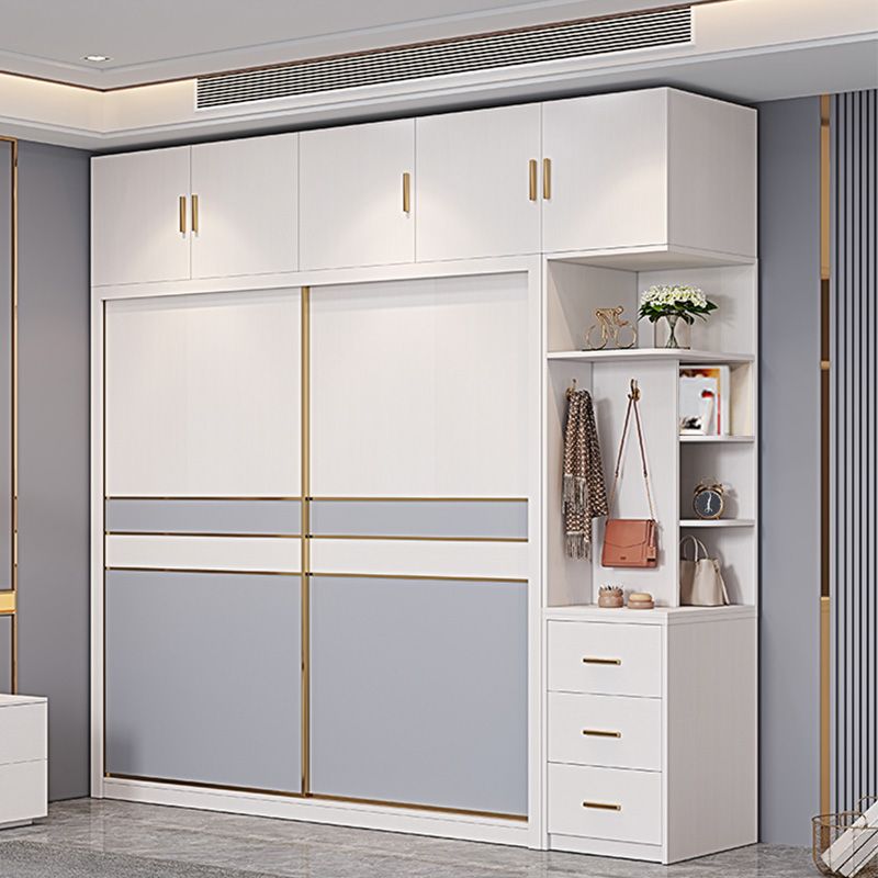 Bedroom Storage Cabinet Coastal Wooden Rectangle Wardrobe Armoire Clearhalo 'Armoires & Wardrobes' 'armoires_wardrobes' 'Bedroom Furniture' 'furn' 'furn_armoires_wardrobes' 'Furniture' 1200x1200_bec70b9b-c47b-4f2e-a3fb-15284df9b26a