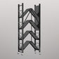Folding Steel Industrial Etagere Bookshelf Open Bookshelf with Caster Wheels Clearhalo 'Bookcases' 'furn' 'furn_bookcases' 'Furniture' 'furniture_bookcases' 'Office Furniture' 1200x1200_bec7a5c5-3c02-411a-ba78-ddc75dda0d2d
