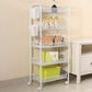 Standard Metal Bookshelf Contemporary Open Back Bookcase with Shelves