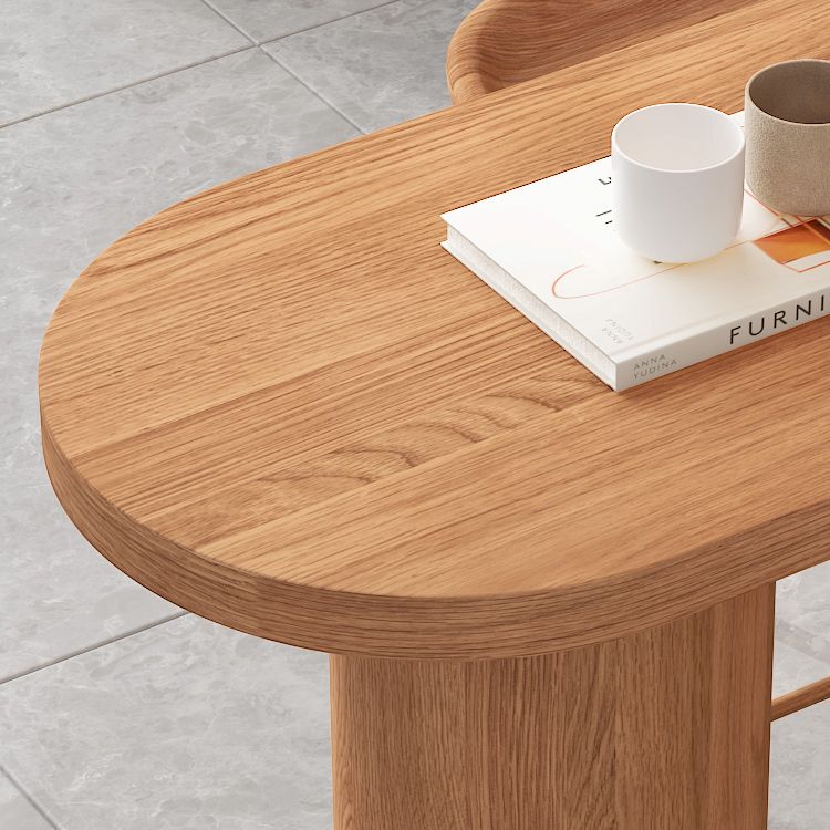 Industrial 41.3"H Bar Table Brown Wood Specialty Top Bistro Table for Living Room Clearhalo 'Bar Furniture' 'Bar Tables' 'bar_tables' 'furn' 'furn_bar_tables' 'Furniture' 'furniture_bar_tables' 'Kitchen & Dining Furniture' 'kitchen&dining_furn' 'kitchen' 1200x1200_becaf2d1-4cd6-4355-9ae8-bcb608c9e93b