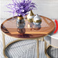 No Distressing Round Coffee Table Frame Nesting Coffee Table Set with Drawer Clearhalo 'Coffee & Accent Tables' 'Coffee Tables' 'coffee_tables' 'furn' 'furn_coffee_tables' 'Furniture' 'Living Room Furniture' 1200x1200_bed02d5c-a6e9-4b0b-8034-abbcd36efc58
