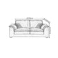 Fabric Pillow Top Arm Sectional 29.53"High Cushion Back Sofa, Black Clearhalo 'furn' 'furn_sectionals' 'Furniture' 'furniture_sectionals' 'Living Room Furniture' 'Sectionals' 1200x1200_bed14c2d-cf3f-4acb-aa60-9d33b760d30d