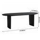 Solid Wood Contemporary Oval Dining Table Black Wood Top Table for Dining Room Clearhalo ' dining_table' 'Dining Tables & Seating' 'Dining Tables' 'furn' 'furn_dining_table' 'Furniture' 'furniture_dining_table' 'Kitchen & Dining Furniture' 'kitchen&dining_furn' 'kitchen' 'kitchen_dining_table' 1200x1200_bed1b0f5-cca6-4eab-a9eb-7fdf6f95e7ef