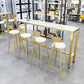 Glam Pub Table Set 1/2/4 Pieces Faux Marble Bar table with Backless Stools Clearhalo 'Bar Furniture' 'furn' 'furn_home_bar_bar_sets' 'Furniture' 'Home Bars & Bar Sets' 'home_bar_bar_sets' 'Kitchen & Dining Furniture' 1200x1200_bed1daff-8a4a-4ded-a1c8-9c9088db5ed1