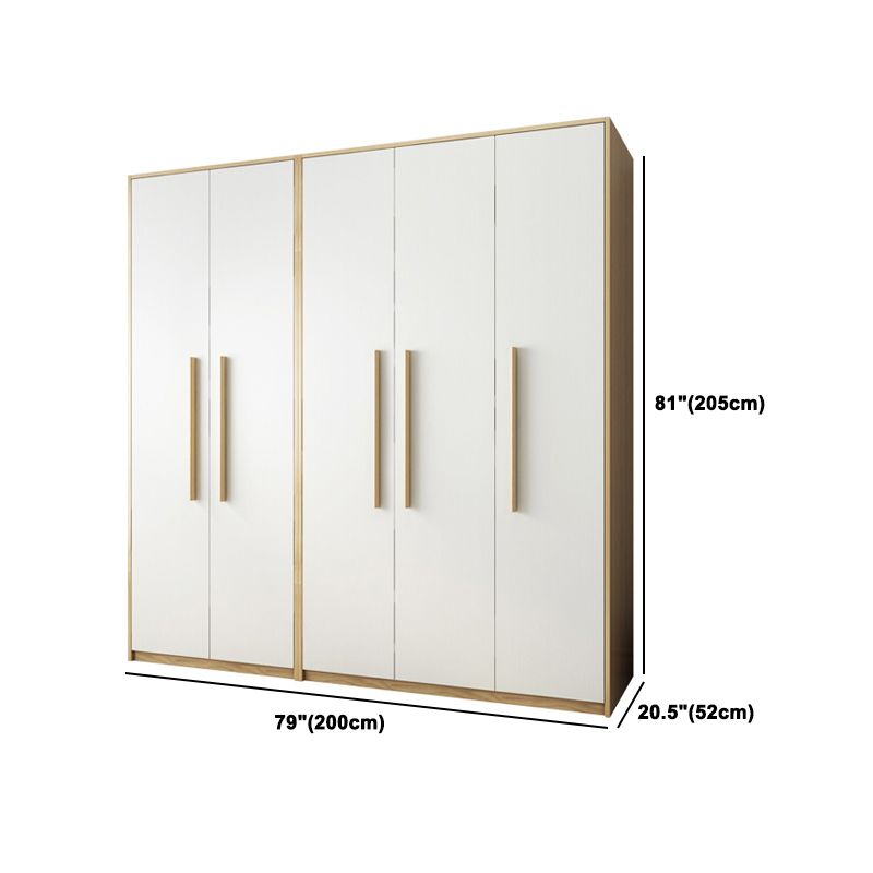 Modern Style Home Wardrobe Armoire Solid Wood and Engineered Wood Wardrobe Cabinet Clearhalo 'Armoires & Wardrobes' 'armoires_wardrobes' 'Bedroom Furniture' 'furn' 'furn_armoires_wardrobes' 'Furniture' 1200x1200_bed2627c-e96d-4868-ba75-6eeacd19e0e8