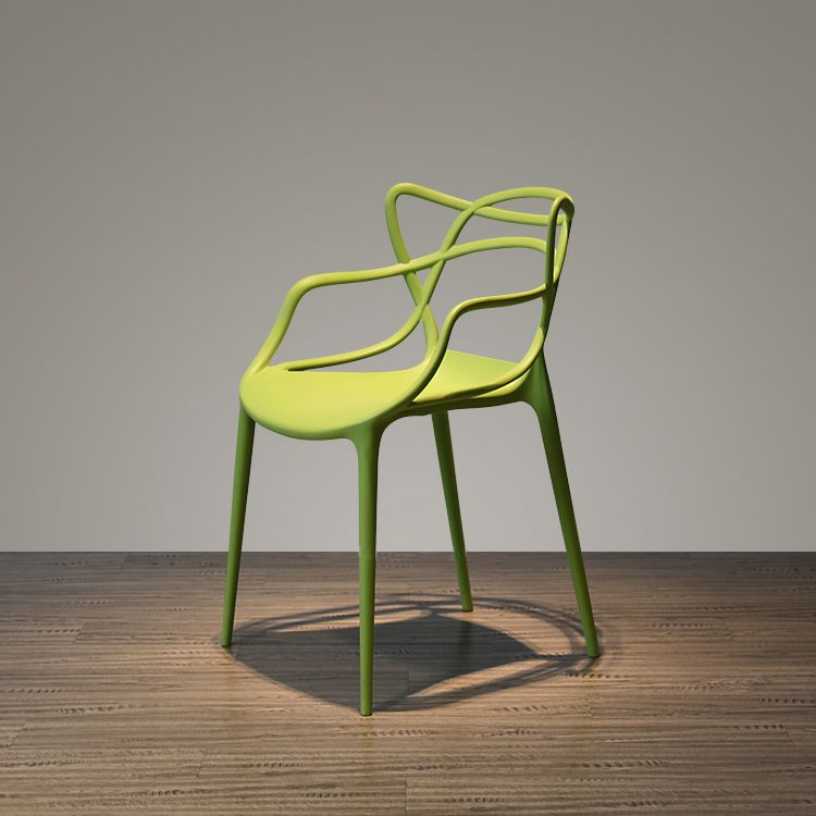 Contemporary Style Dining Chairs Kitchen Dining Arm Chairs with Plastic Legs Clearhalo ' kitchen&dining_furn' 'Dining Chairs' 'Dining Tables & Seating' 'dining_chair' 'furn' 'furn_dining_chair' 'Furniture' 'furniture_dining_chair' 'Kitchen & Dining Furniture' 'kitchen' 1200x1200_bed29fd3-3bac-4703-9b3b-2b5e3612cfc3