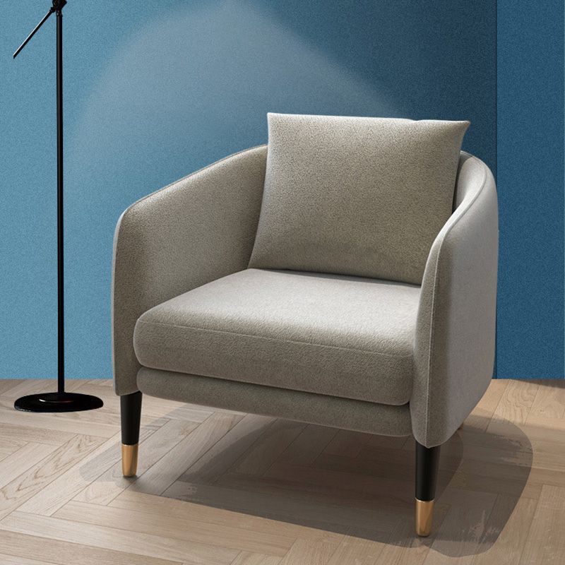 25.19" Wide Linen Barrel Accent Chair Pillow Back 4 Legs Barrel Chair Clearhalo 'Accent Chairs' 'accent_chairs' 'Chairs & Seating' 'furn' 'furn_accent_chairs' 'Furniture' 'Living Room Furniture' 1200x1200_bed337ae-5f99-4e9f-9bb1-82616af66745