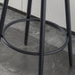 Modern Armless Backrest Counter Stool Iron Kitchen Bar Stool with Pedal and Cushion Clearhalo 'Bar Furniture' 'Bar Stools' 'bar_stools' 'furn' 'furn_bar_stools' 'Furniture' 'furniture_bar_stools' 'Kitchen & Dining Furniture' 1200x1200_bed4bd04-7a24-46e6-8b21-040222c1e208