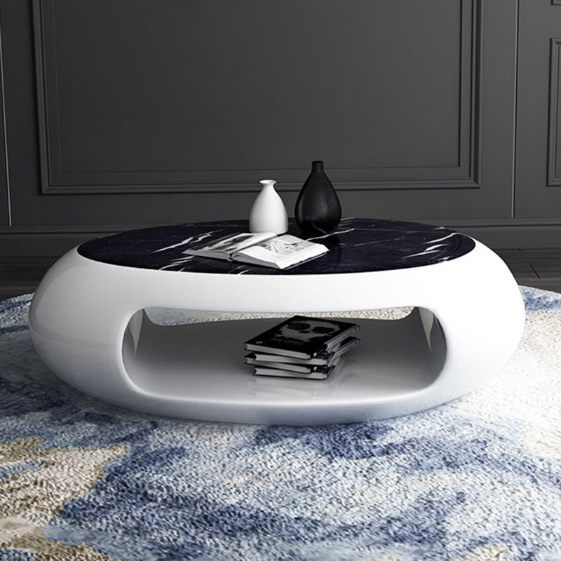 Eigentijdse ovale cocktail Tabel 1 enkele vlekbestendige salontafel