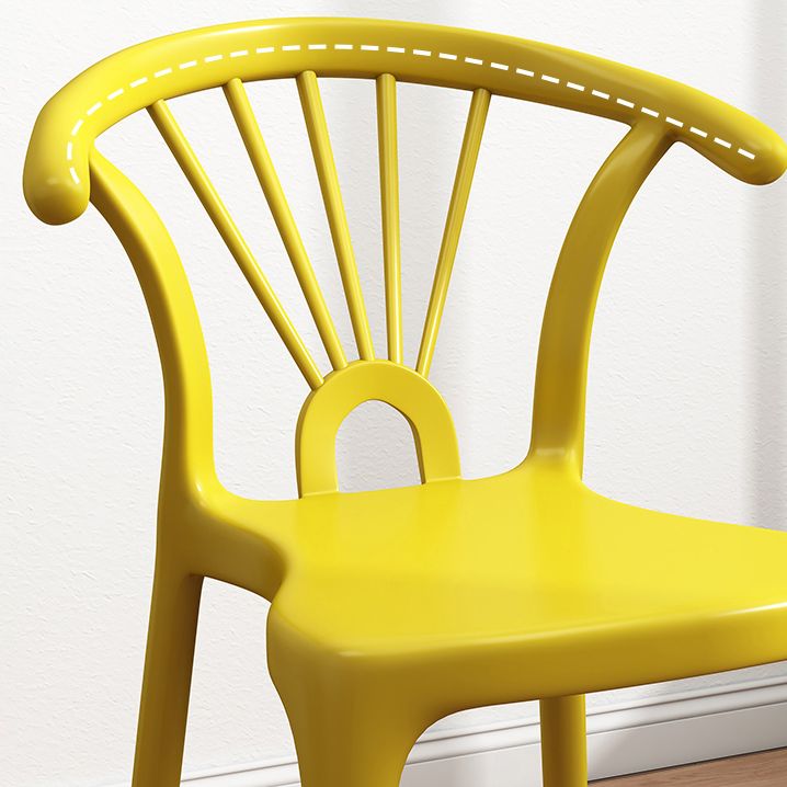 Modern Indoor-Outdoor Plastic Chair Patio Armless Wishbone Single Chair Clearhalo ' kitchen&dining_furn' 'Dining Chairs' 'Dining Tables & Seating' 'dining_chair' 'furn' 'furn_dining_chair' 'Furniture' 'furniture_dining_chair' 'Kitchen & Dining Furniture' 'kitchen' 1200x1200_bed6c40e-8ee3-47cf-9ac8-02badbea9e47