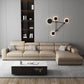 Contemporary L-Shape Sectional Cushion Back Adjustable Sectional