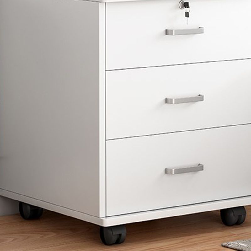 Modern Imitation Wood Bed Cabinet Drawer Lock Included Nightstand with Wheel Clearhalo 'Bedroom Furniture' 'furn' 'furn_night_stand' 'Furniture' 'night_stand' 'Nightstands' 1200x1200_bed8548f-7998-40d0-9ecf-0616bcff38f6