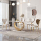 Luxury Sintered Stone Top Dining Set Rectangle 1/4/5/7/9 Pieces Dinette Table Set Clearhalo 'Dining Room Sets' 'Dining Tables & Seating' 'dining_room_set' 'furn' 'furn_dining_room_set' 'Furniture' 'Kitchen & Dining Furniture' 1200x1200_bedcb6c9-775f-4461-a121-19e2aa028087