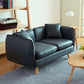 Tuxedo Arm Sofa Nordic 30.31" D x 25.2" H Faux Leather Seating Clearhalo 'furn' 'furn_sofas' 'Furniture' 'furniture_sofas' 'kitchen' 'kitchen_sofas' 'Living Room Furniture' 'Sofa' 'sofas' 1200x1200_beddbf14-3ee1-4046-a107-daa35be57fd6