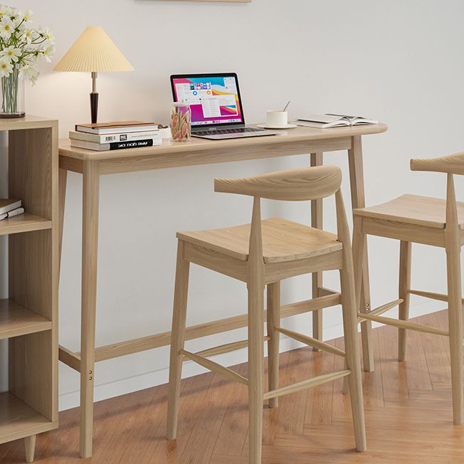 Modern Trestle Base Bar Table Set 1/2/3 Pcs Solid Wood Bar Table and Stools Clearhalo 'Bar Furniture' 'furn' 'furn_home_bar_bar_sets' 'Furniture' 'Home Bars & Bar Sets' 'home_bar_bar_sets' 'Kitchen & Dining Furniture' 1200x1200_beddf1e1-eac0-4406-87b9-0393f3ab7b21