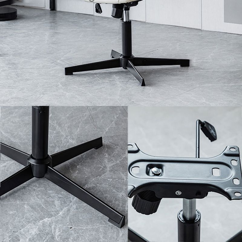 Sedia da ufficio senza braccio senza angoscia sedia da scrivania ergonomica con ruote