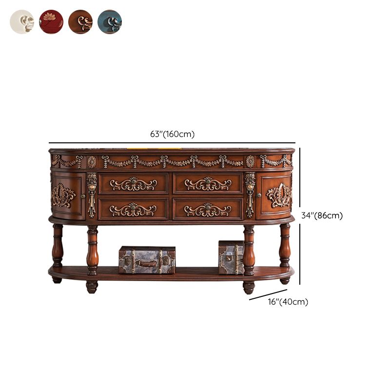 Tavolo da console di Victoria Half Moon Tavolo da divano console per Hall