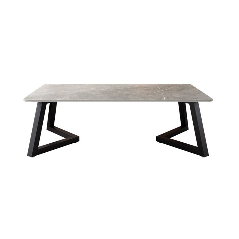 Table basse rectangulaire en ardoise Aucune table basse simple pénible