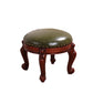 Mid-Century Modern Ottoman Genuine Leather Upholstered Nailhead Trim Round Ottoman Clearhalo 'furn' 'furn_ottomans_poufs' 'Furniture' 'Living Room Furniture' 'Ottomans & Poufs' 'ottomans_poufs' 1200x1200_bee3d903-c7af-4c30-bb98-72e31683a0bd