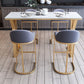 Glam 1/3/5/7 Pieces Bar Table Set Rectangle Stone Counter Table with Stools for Kitchen Clearhalo 'Bar Furniture' 'furn' 'furn_home_bar_bar_sets' 'Furniture' 'Home Bars & Bar Sets' 'home_bar_bar_sets' 'Kitchen & Dining Furniture' 1200x1200_bee4f37d-28df-42e3-9829-45be8b54b1ac